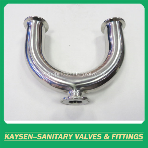 Sanitary U Type 180 Deg Clamp Elbow